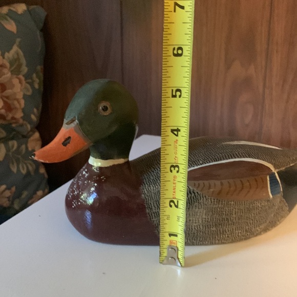 Wood hand painted duck decor - Picture 7 of 7
